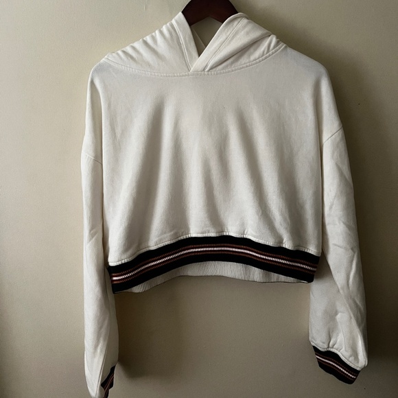 LPA Crop Hoodie in off white size M - Picture 1 of 6